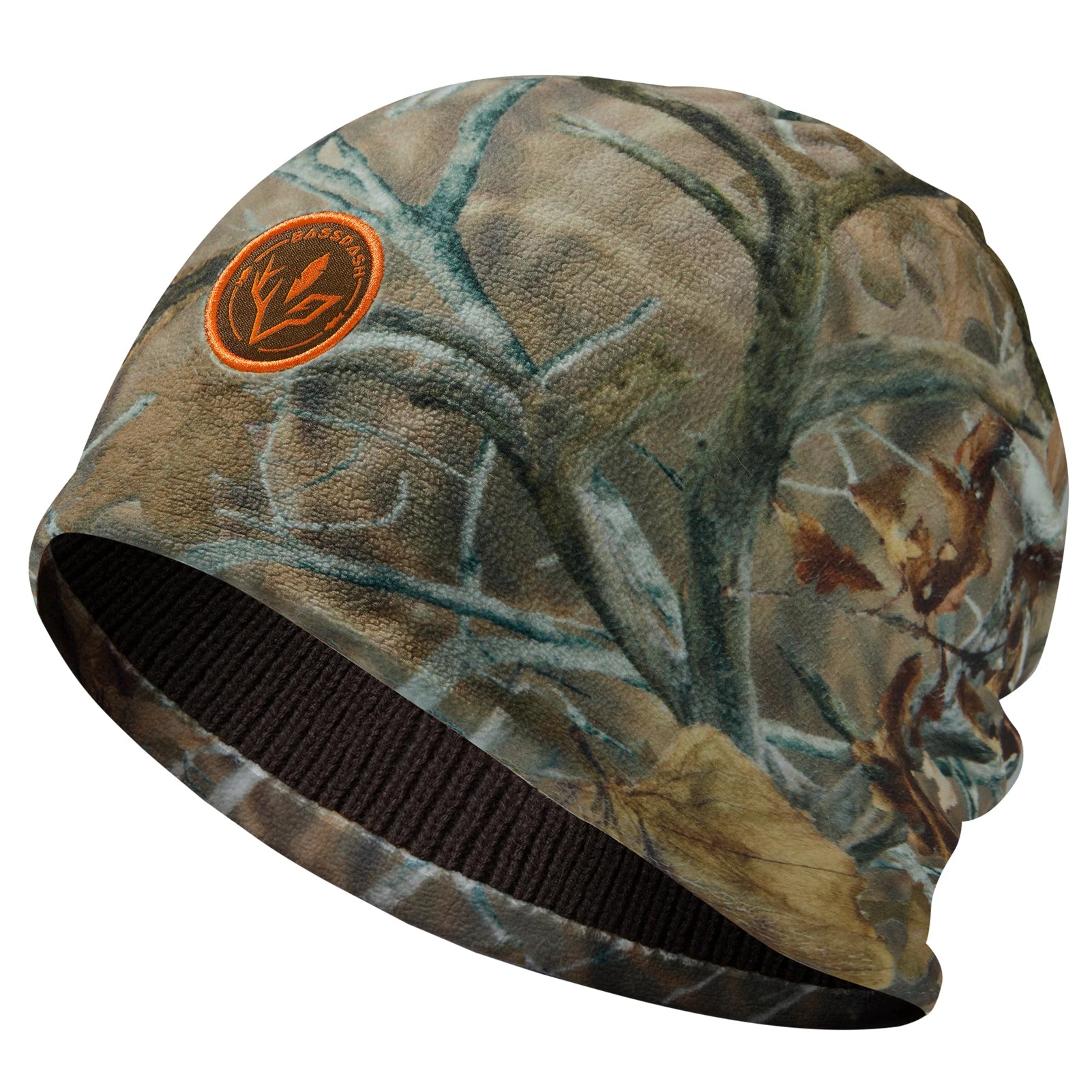 BASSDASH Reversible Windproof Fleece Winter Beanie Hats Thick Warm for Men Women Stretchy Fit Unisex Cuffed Knit Hat