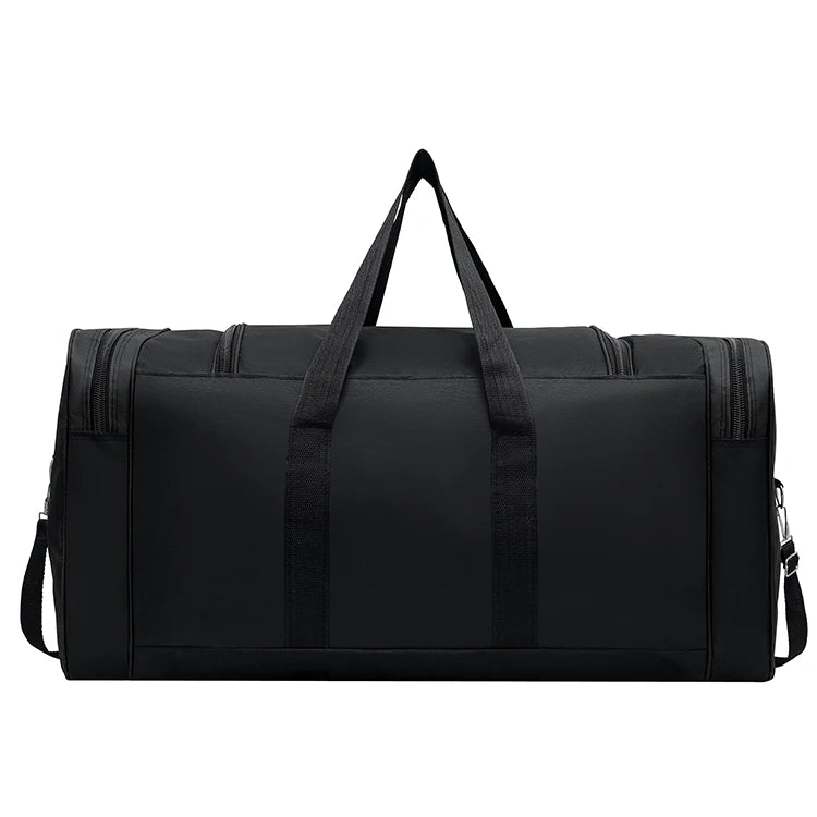Large capacity luggage bag - multi pocket travel handbag, sports equipment bag, zipper closure