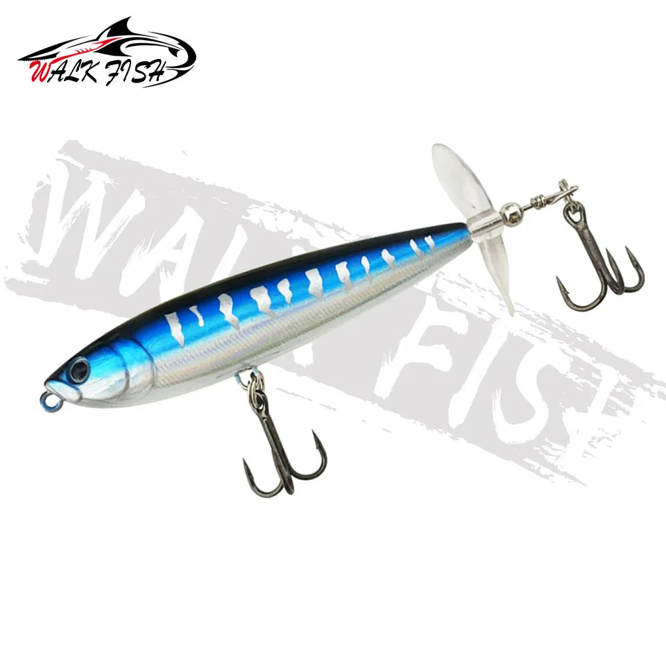 WALK FISH 7.5g 12g Topwater Whopper Plopper Fishing Lure Plastic Artificial Pencil Hard Bait Trolling Crankbait Bass Pike Pesca