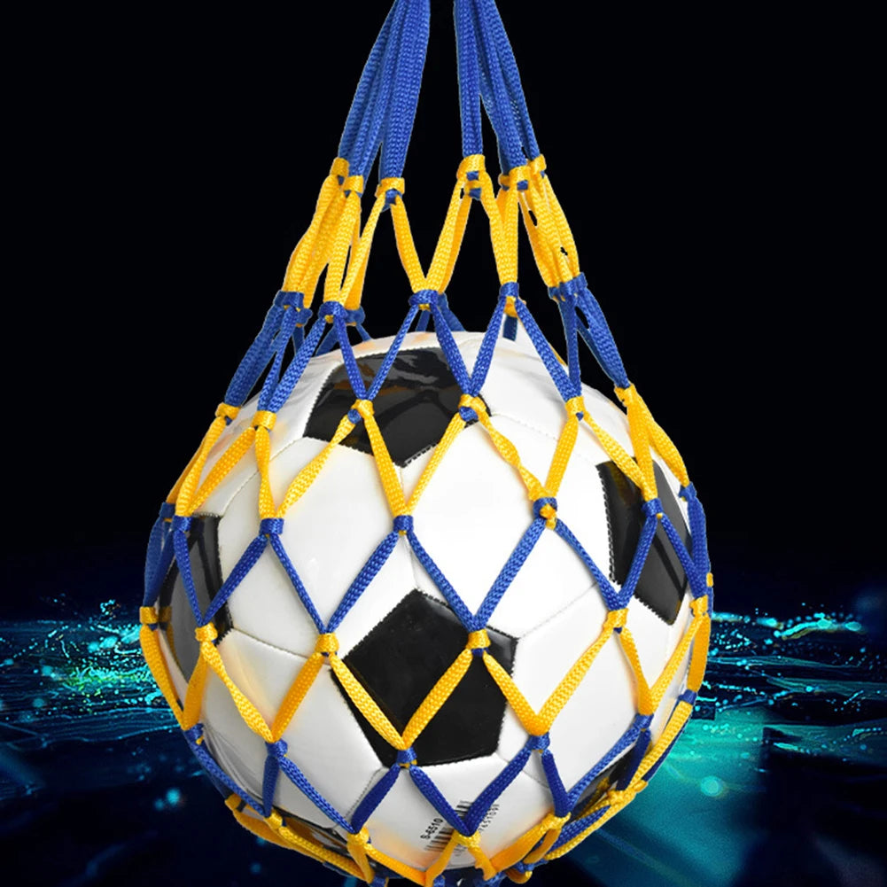 Sports Ball Holder Youth Football Self Trainer Football Net Bag Sports Mesh Equipment for Carrying Basketball Volleyball Soccer