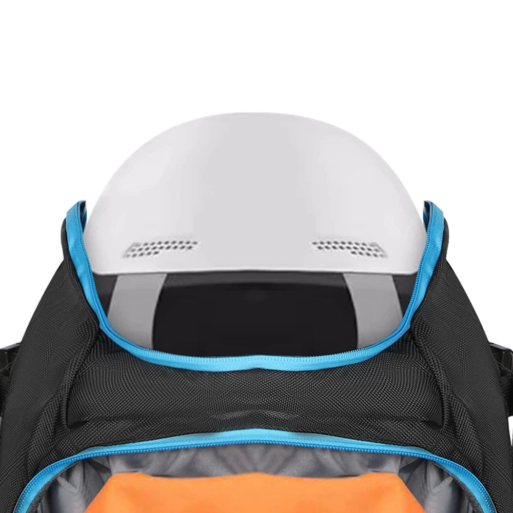 Ski Backpack Ski Boot Bag Lightweight Skiing Snowboarding Storage Bag Waterproof Ski Helmets Gloves Bag Outdoor Sports Supplies