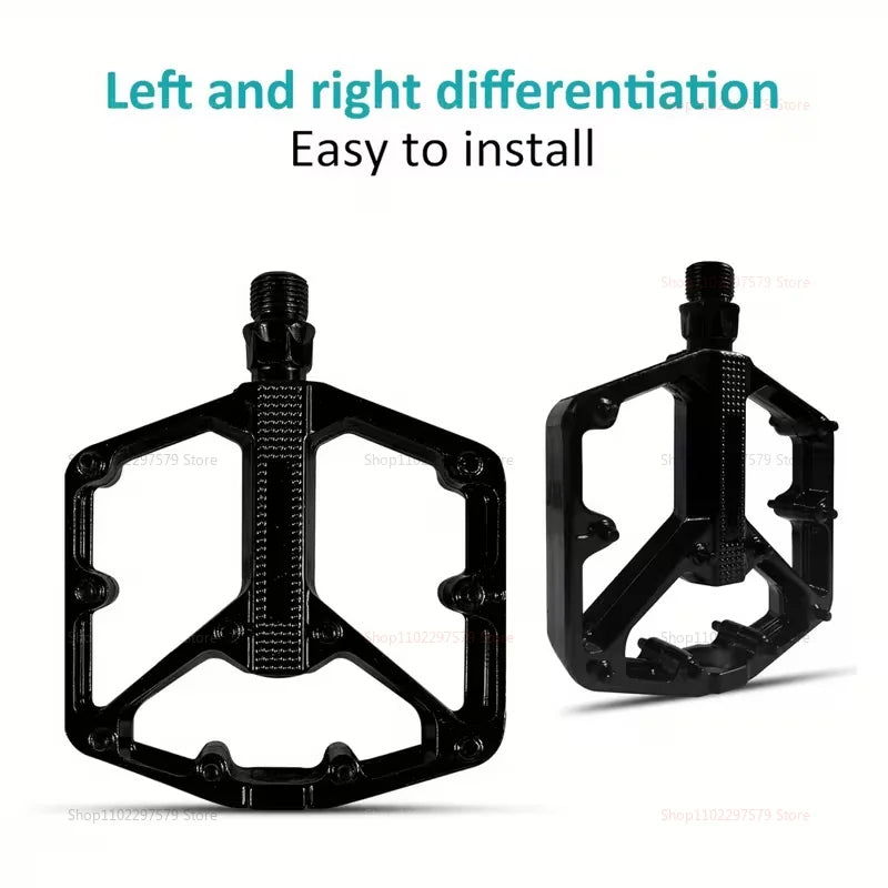 Bicycle pedal - Anti-slip - Double bearing - Lightweight cycling pedal - Suitable for road and mountain bike riding accessories