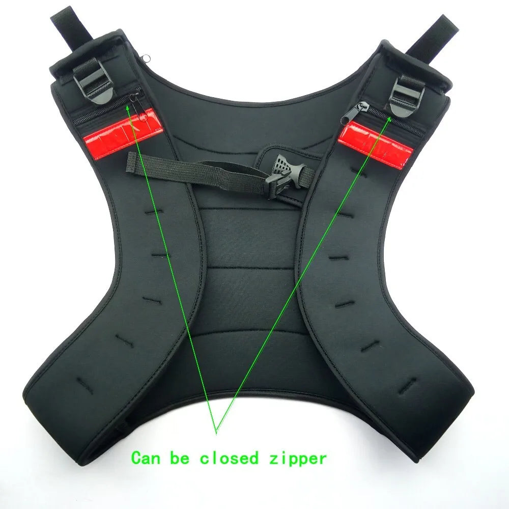 Weight Jacket Weighted Vest Exercise Boxing Sanda Training Waistcoat outdoor fitness equipment power sport entertainment black
