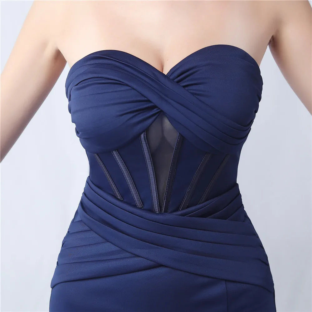 Formal Dresses for Special Events Satin Evening Dress Luxury Woman Party Occasion Long Event Elegant Women Luxurious Mermaid