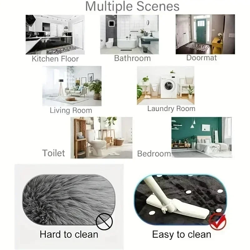 Modern Living Room Floor Mat Simple Lines and Printed Soft Bedrooms Suitable for Living Rooms Terraces Offices Kitchen Floors