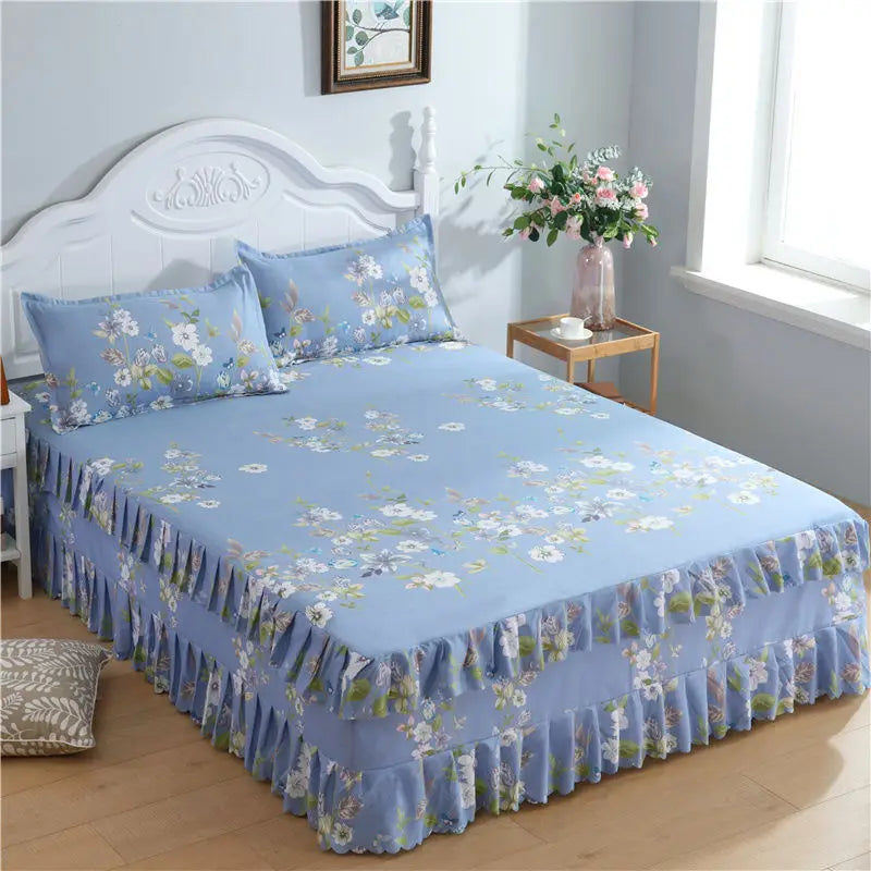 Bed Skirts Four Season Universal Skin-friendly Comfortable Protective Bedding Luxury Anti-slip Bedsheets Fashion Home Decoration