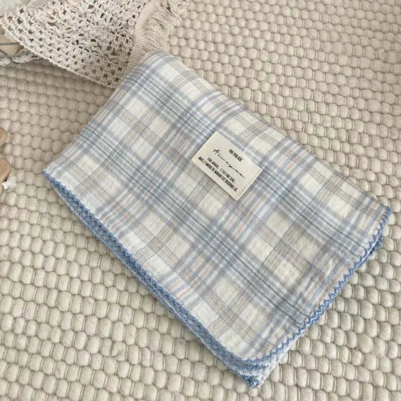 2-3 Layers Baby Blankets Bear Dots Print Cotton Gauze Muslin Swaddle Wrap Newborn Infant Bedding Sleeping Receving Blanket