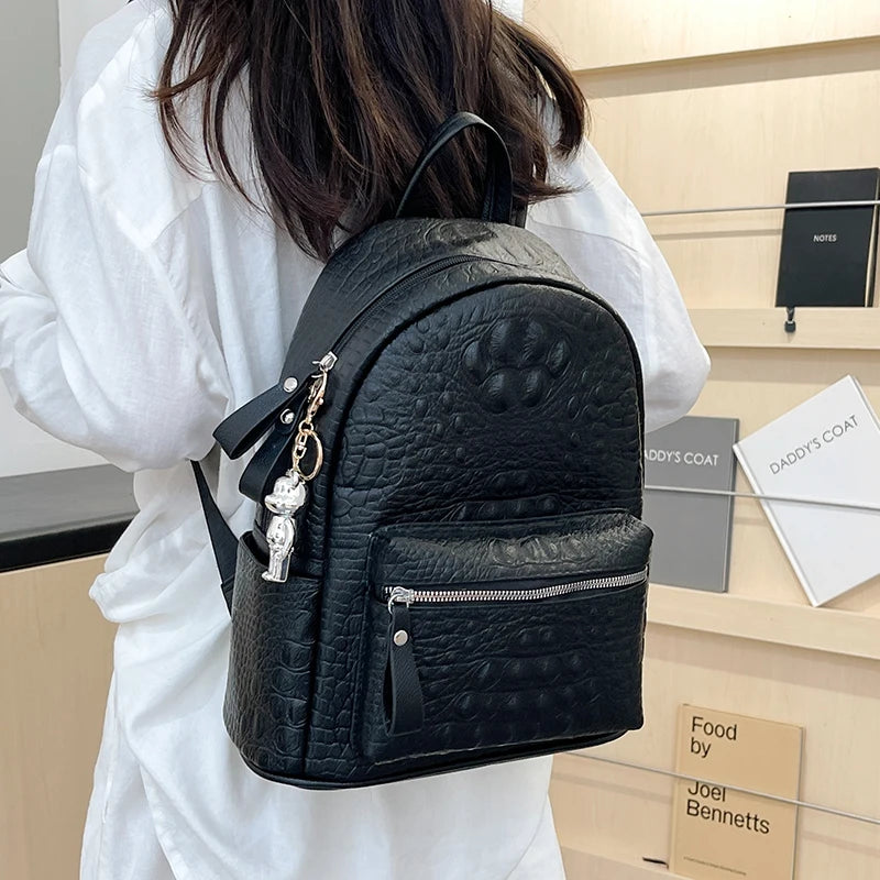 Women's Backpack Ladies Big Bagpack for Teenager Girl PU Leather Large Capacity Shoulder Bags for Women 2024 Mochilas Feminina