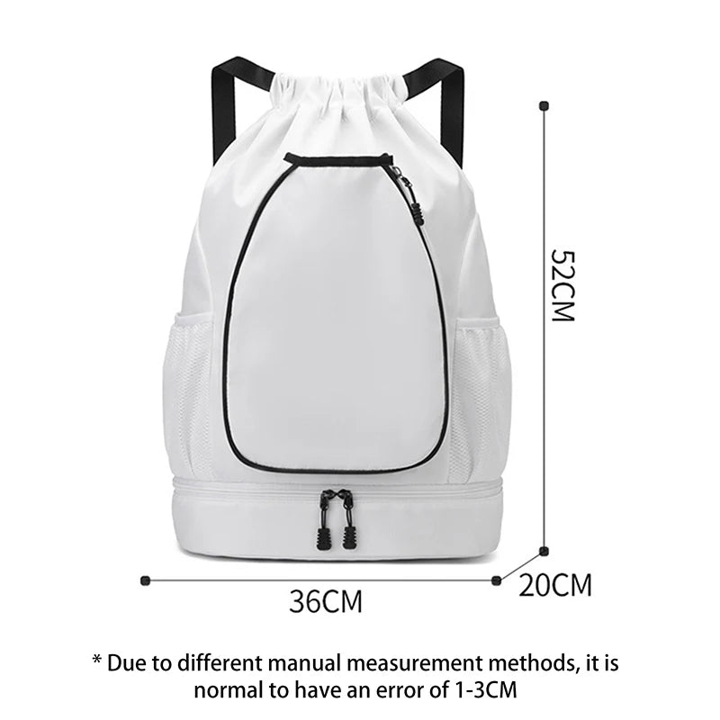 High-Capacity Sports Bag for Gym – Includes Dual Racket Spaces and Shoe Pocket, Ideal for Tennis and Badminton