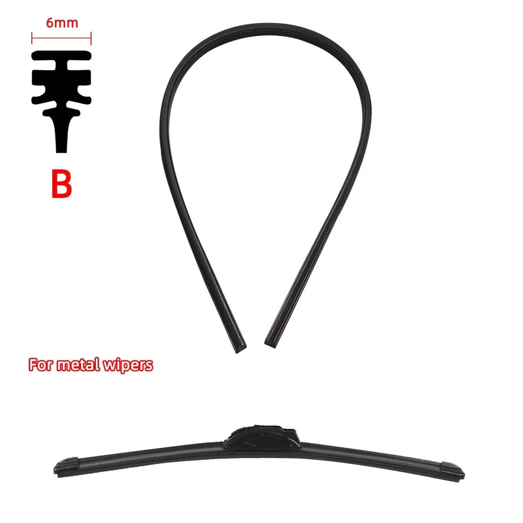 1PC Car Windshield Wiper Rubber Strips Car Accessorie Wiper Blade Replacement Parts All Seasons Windshield Wiper Blades Blade