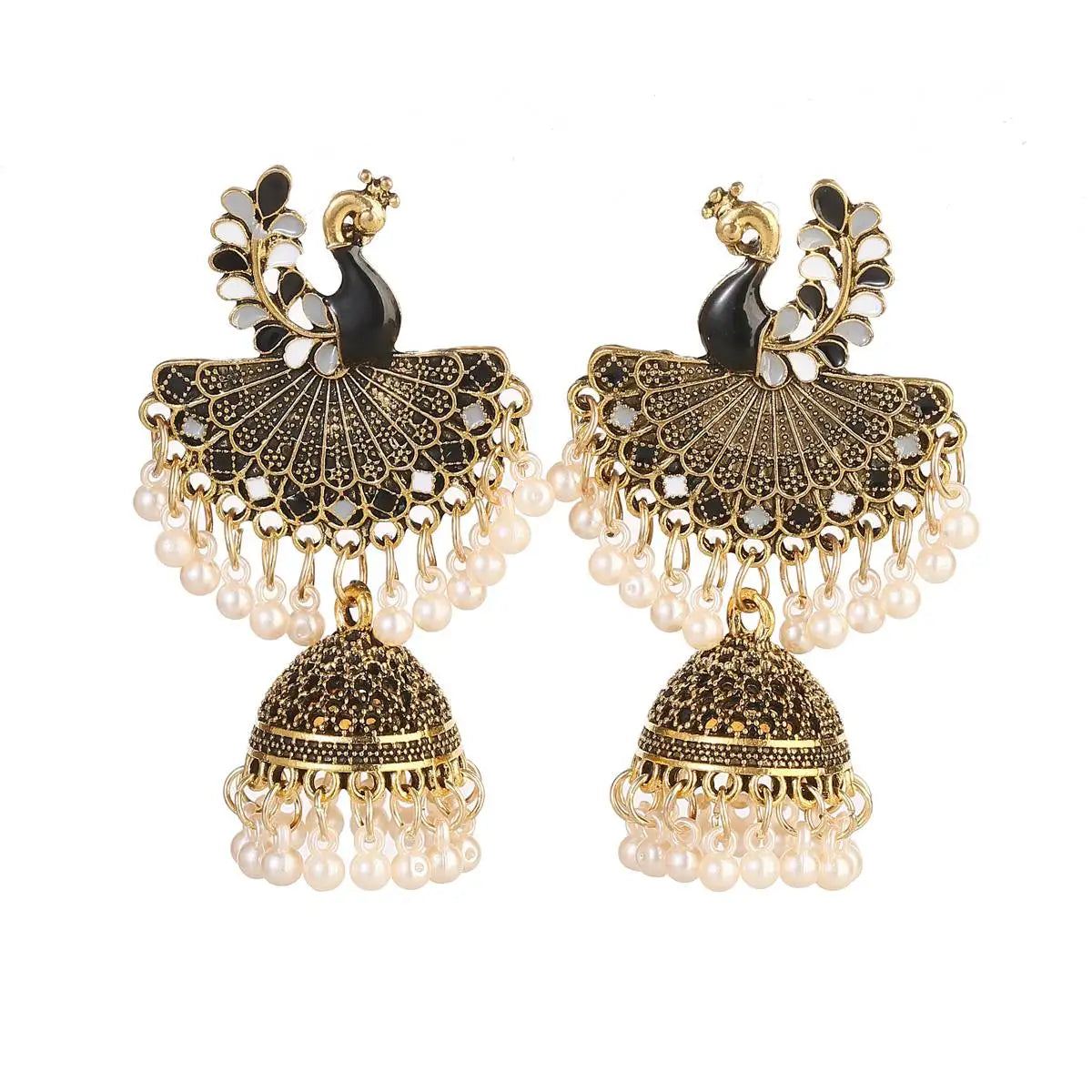 1Pair Earrings For Women Accessories Bells Indian Jewelry Ear Rings For Girls Fashion Vintage Earring Dangling Gift Kolczyki