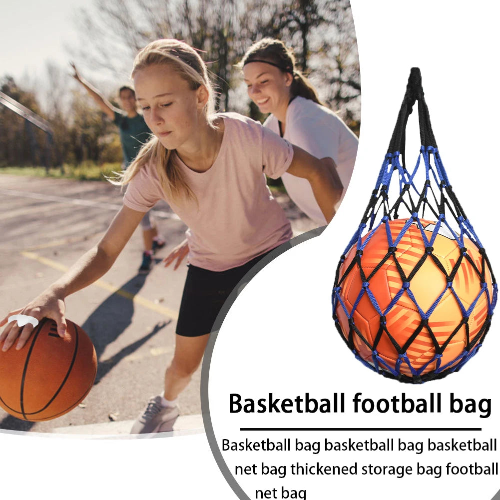 Sports Ball Holder Youth Football Self Trainer Football Net Bag Sports Mesh Equipment for Carrying Basketball Volleyball Soccer