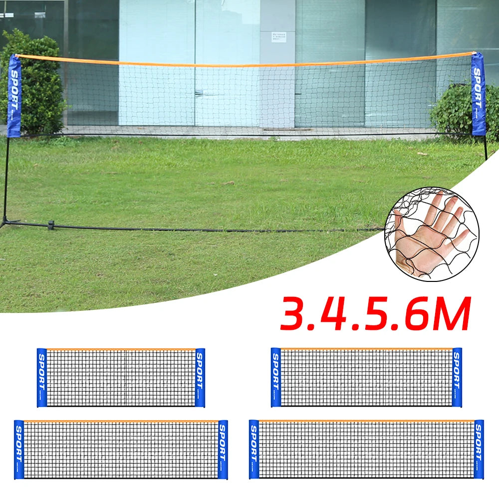Standard Badminton Net Portable Volleyball Tennis Net Outdoor Sports Training Net Professional Sports Training Netting Pe Goods