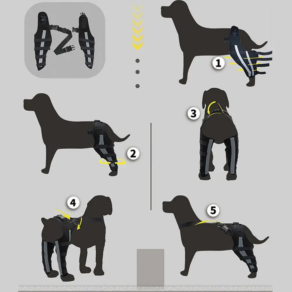Dog Hip Brace Pet Orthopedic Joint Support Brace Portable Pet Knee Wound Protection For Small Animals Recovery