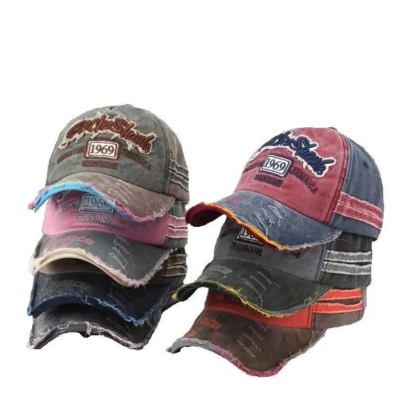 Baseball Hats Men Trendy Black Retro brooklyn Letter Embroidery Baseball Cotton Adjustable Casual Hat Hip Hop Sun Dome Hats