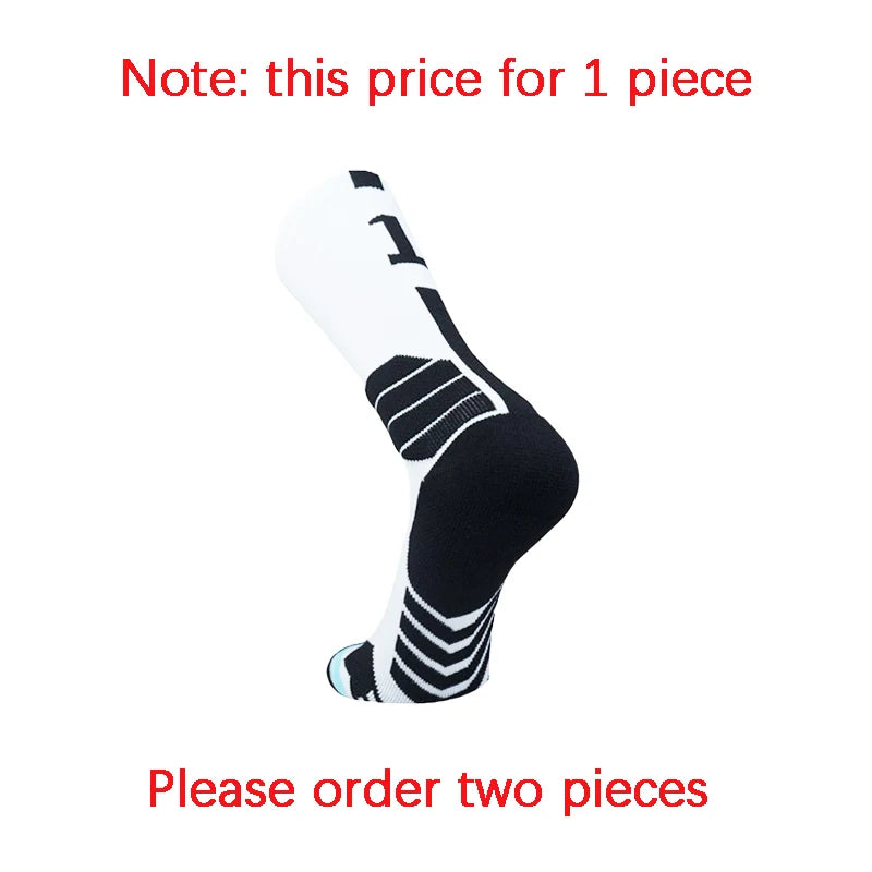 Sports Basketball Socks Professional 1pc Football Sock Men's Cycling Soccer Socks Running Sock Calcetines Customized Number 0-9