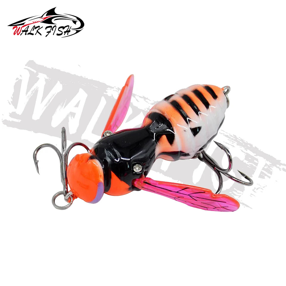 WALK FISH 4.5g 40mm Insect Lure Fishing Lures Bionic Swimbaits Wobblers Sea Bass Fishing Artificial Bait Hard Baits Bass Pike