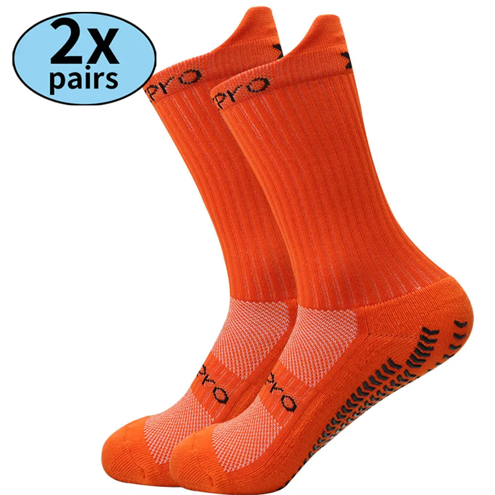 2 pairs of outdoor sports towel bottom non-slip breathable dispensing Basketball football game sports socks