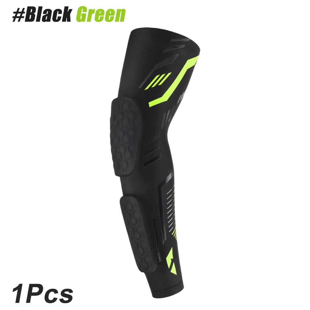 1 Pcs Sports Elbow Pads, Basketball Shooter Sleeves Arm Guard, Collision Avoidance Padded Elbow for Volleyball Football Baseball