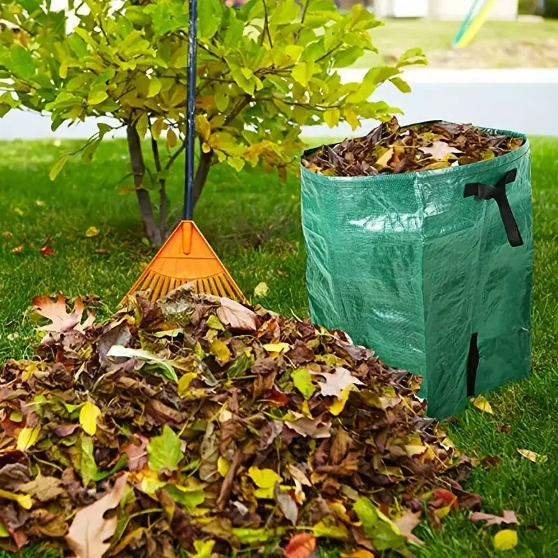 Garden Waste Bag Large Capacity for Yard Leaf and Debris Collection Green Leaf Bag