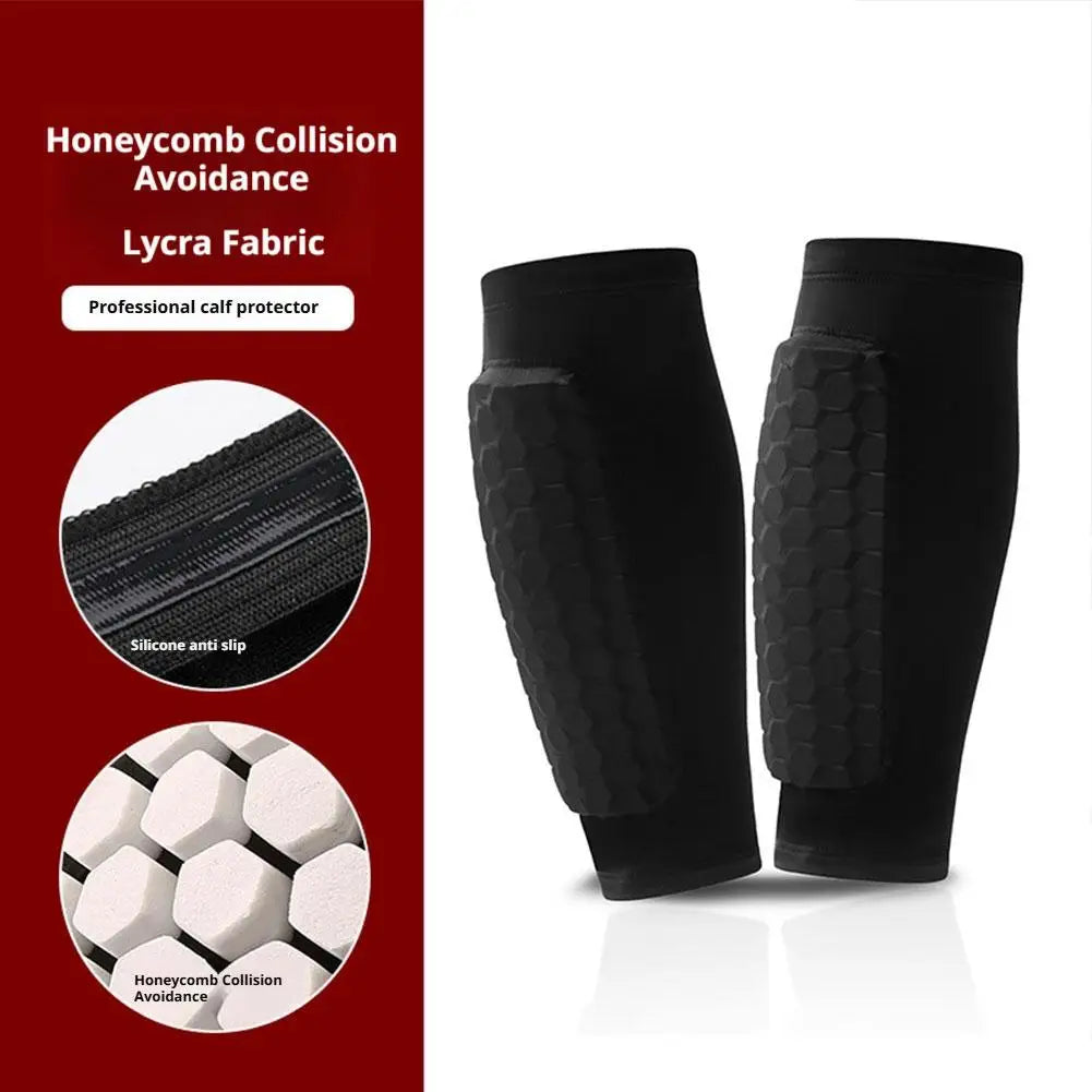 Football Shin Guard Socks Sleeves with Foam,Calf Compression Sleeve Honeycomb Pads,Sports Legging & Soccer Equipment
