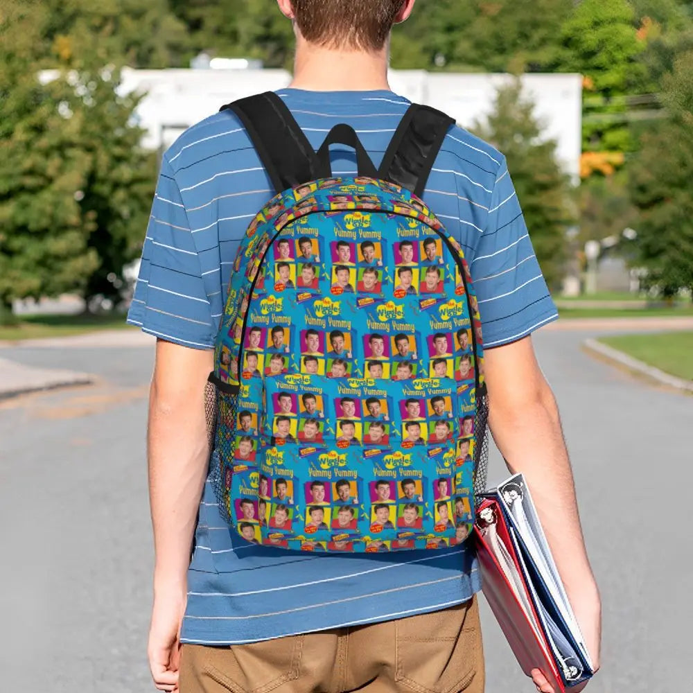 The Wiggles Tv Show Music Band Backpack Student Boys Girls BookBag Children School Bag Computer Shoulder Bags for Men Women