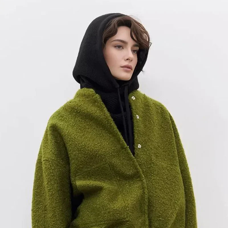 Winter Ladies Hat Scarf Y2k Balaclava Hat Knitted Hats Outdoor Warm One Collar Children's Hats Hats Men Hats Winter Accessories