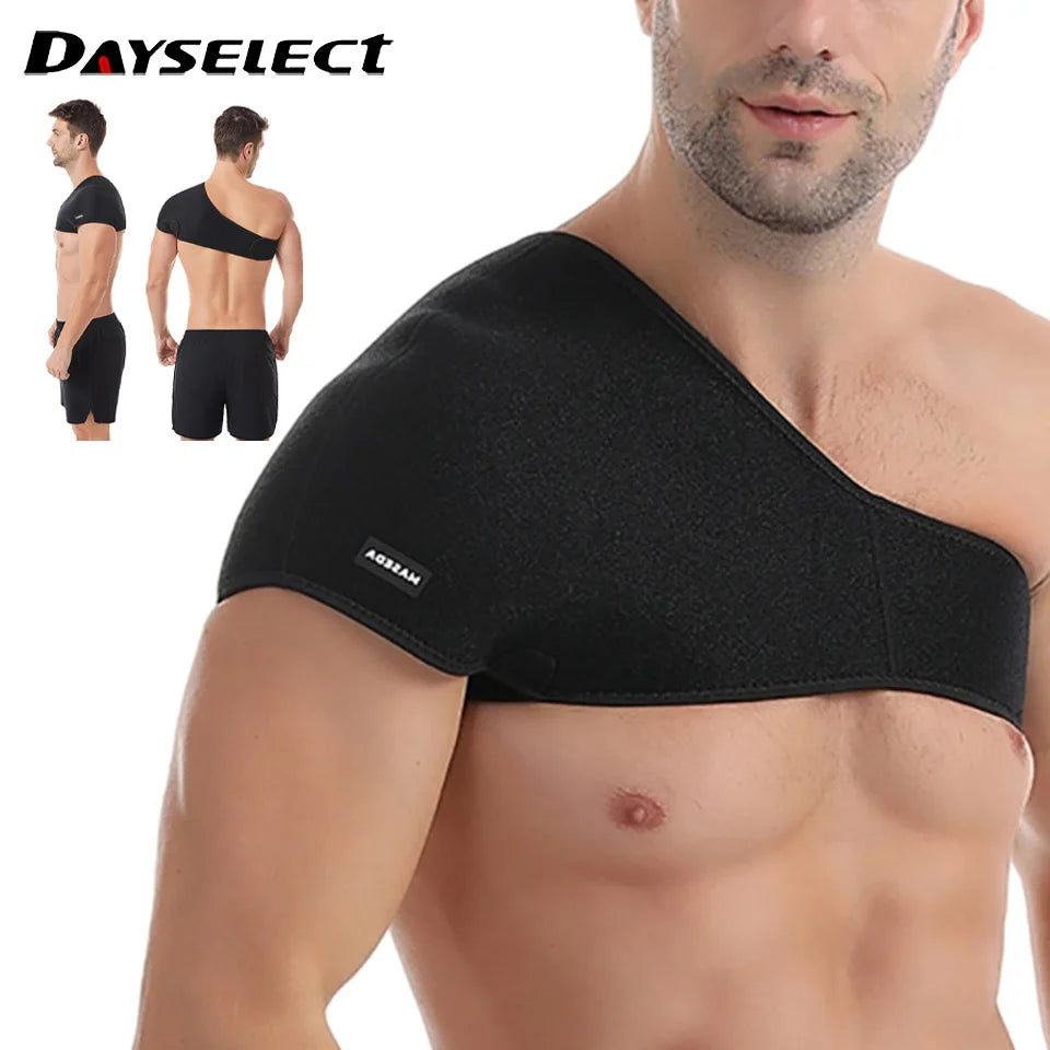 Sports Shoulder Pads Wide Adjustable Shoulder Guard Stretching Pressurized Protective Gear Fitness Outdoor Riding Weightlifting