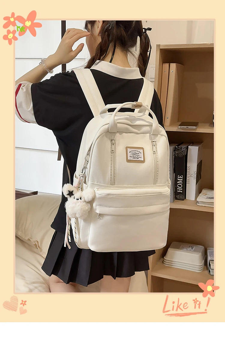 Women's Backpack Daily Travel Female Multi-pocket Casual Woman Man Travel Bag Schoolbag for Teenage Girl Boy Laptop Knapsack