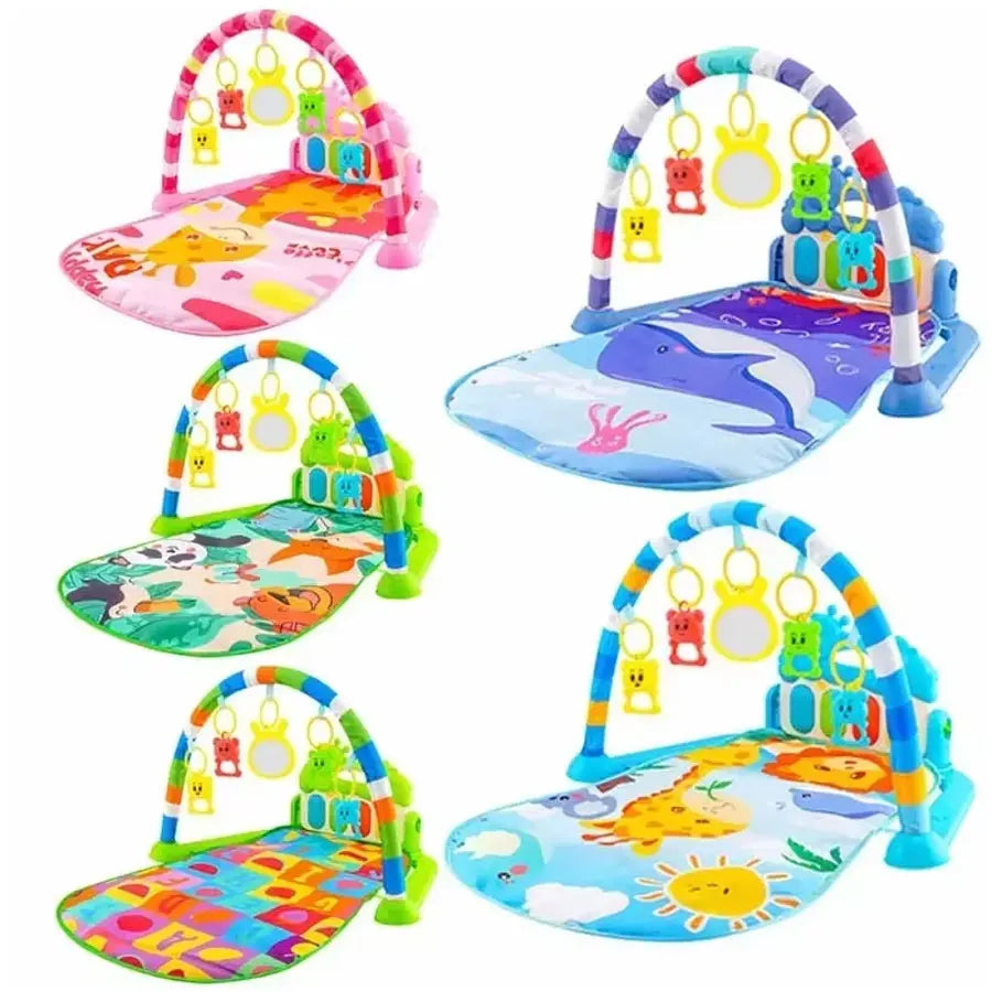 Baby Activity Gym Rack Early Education 0-36 Months Toy Gifts Musical Newborn Piano Keyboard Crawling Blanket Pedal Play Mat