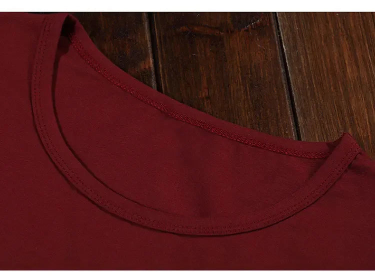 Men's T-Shirts Long Sleeve V Neck T Shirt 2025 MRMT Men Polyester T-Shirt Solid Color Slim Tight Man T Shirt For Male