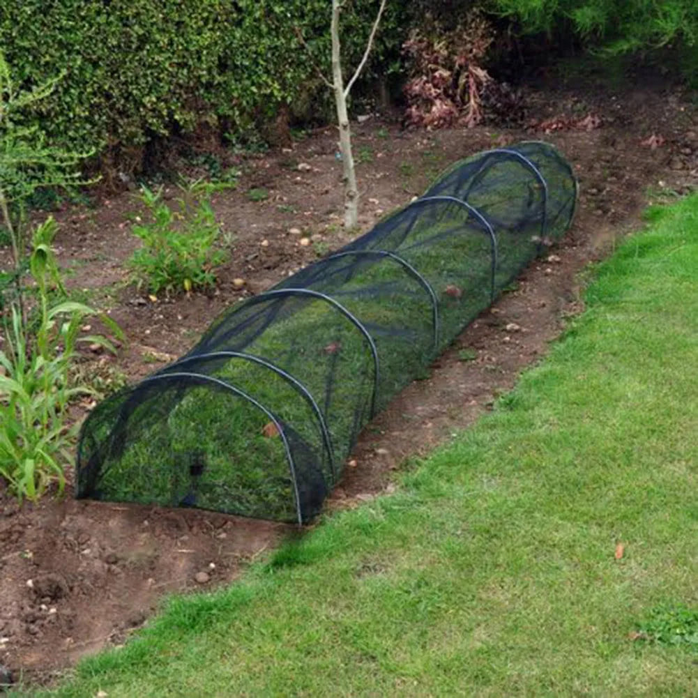 Garden Tunnel Greenhouse Agricultural Black Mesh Planting Tunnel Plastic Cover For Vegetable Planting Protection
