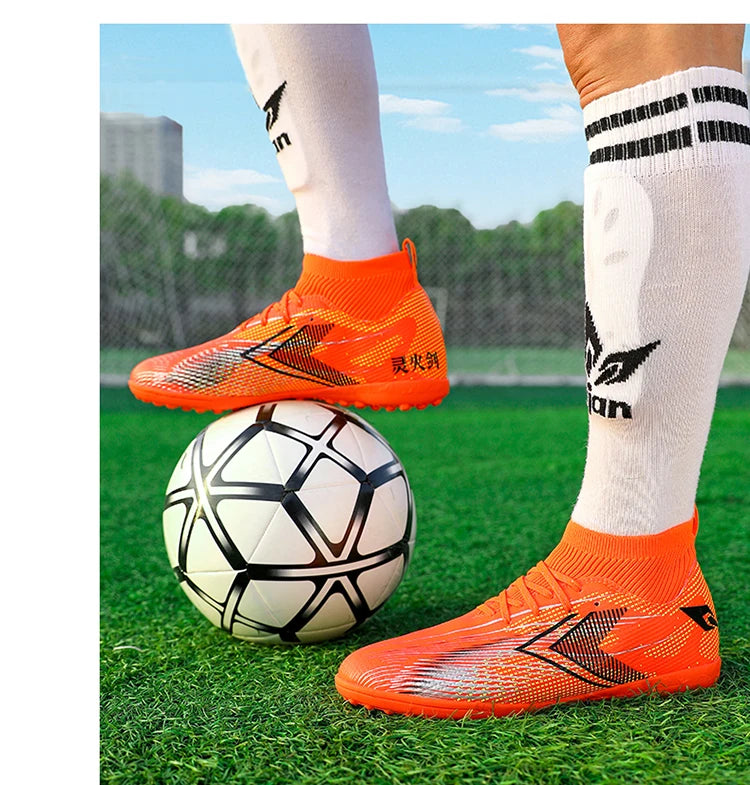 New High-Quality Sports Shoes with Strong Grip, Non-Slip and Wear-Resistant, Special Football Shoes for Youth and Adults for Competition and Training