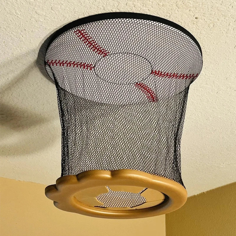 Ceiling Baseball Toy Training Equipment Mini Overhead Sports Goal Portable Indoor Mini Baseball Hoops Game Toys For Kids Adults