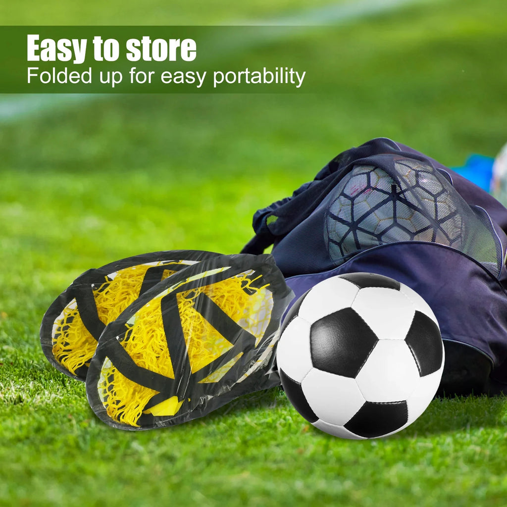 1/2pcs Soccer Training Shooting Net Equipment Football Training Target Net Goal Youth Free Kick Practice Shooting Soccer Topshot