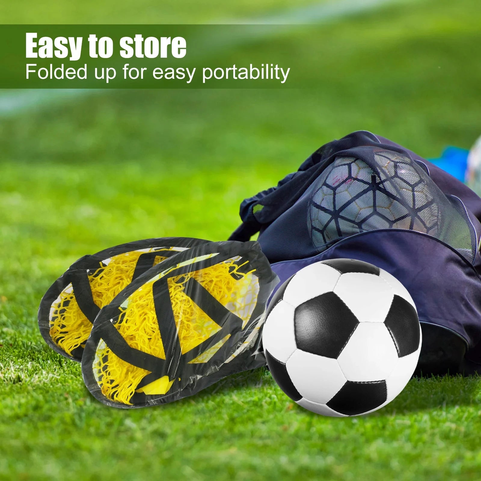 1/2pcs Soccer Training Shooting Net Equipment Football Training Target Net Goal Youth Free Kick Practice Shooting Soccer Topshot