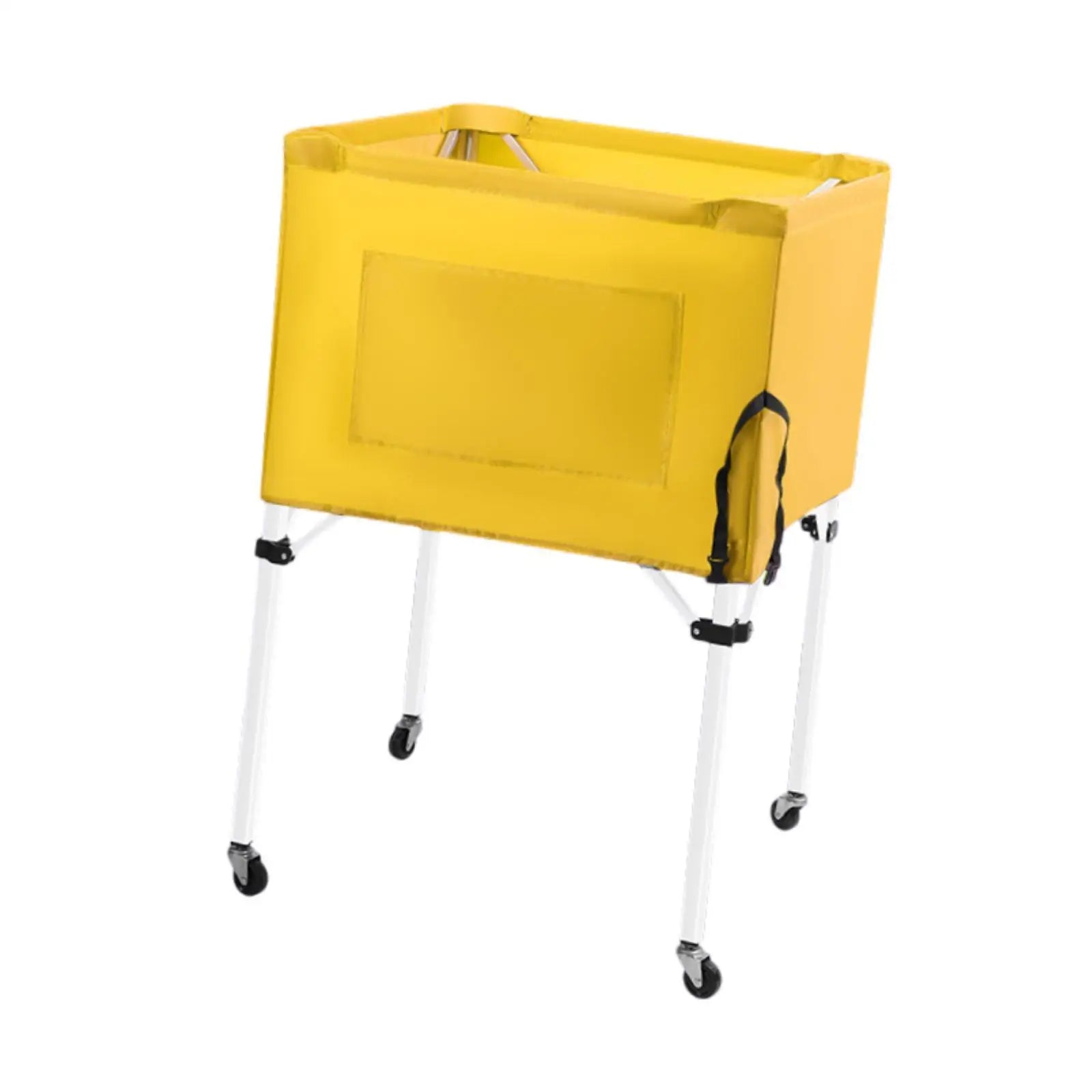 Ball Storage Bin Multipurpose Rolling Sports Ball Cart Sports Equipment Organizer for Volleyball Basketball Gym Indoor Football