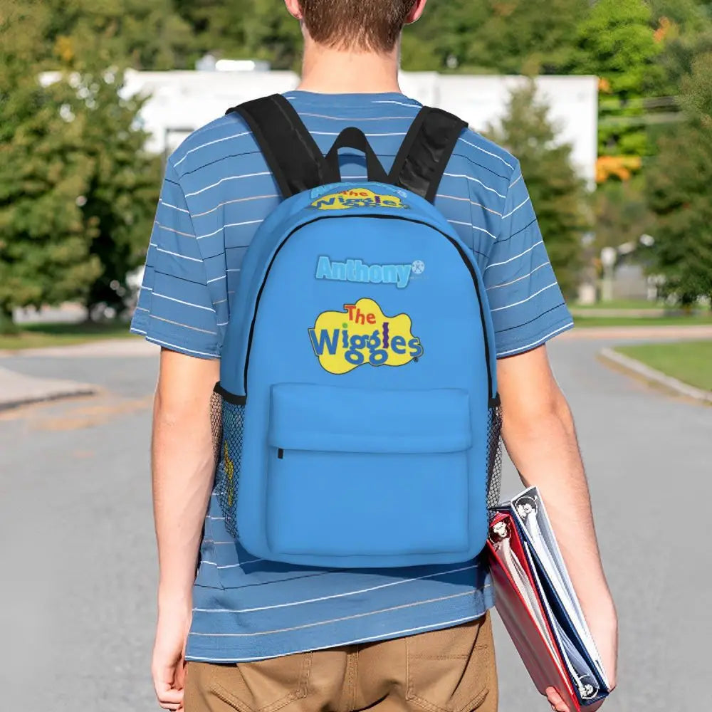 The Wiggles Tv Show Music Band Backpack Student Boys Girls BookBag Children School Bag Computer Shoulder Bags for Men Women