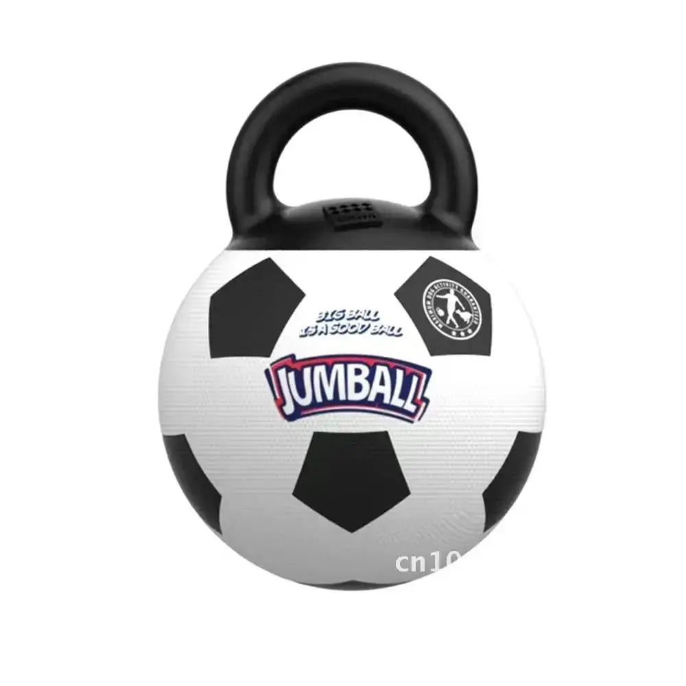 Pet Toy Toy Ball Bite-Resistant Basketball Rubber Handle Indestructible, Small and Dog Ball Game Interactive Training Large Dog