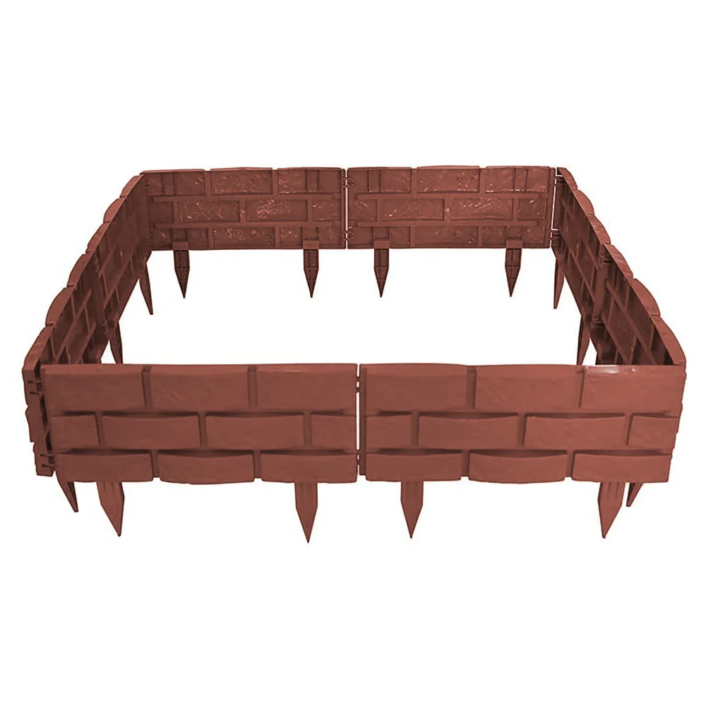 Garden Edging Border DIY Decorative Plant Support Stake Landscaping Edging Stones Brick Effect Outdoor Fence Decorative