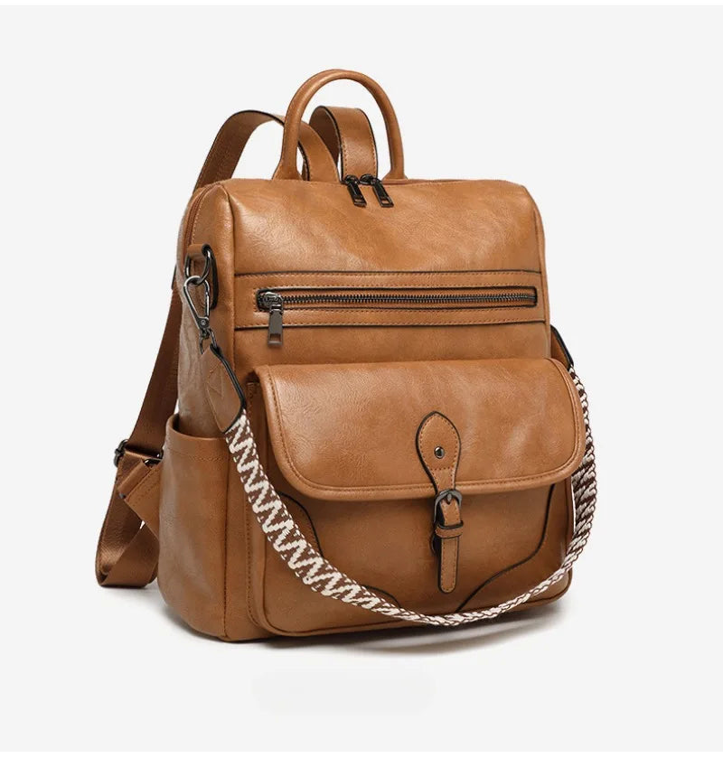 Backpack Purse for Women Purse Travel Backpack Fashion Designer Ladies Shoulder Bags  PU Leather Fashion Anti-theft Rucksack