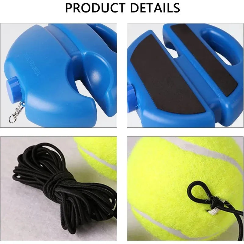 With Rope and Anti-Slide Trainer Baseboard,String Tennis Practice Equipment TennisTrainer Rebound BallsTennis Training Equipment