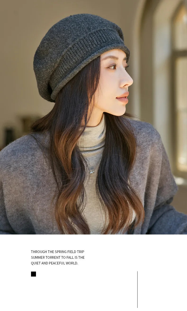 Slouchy Beanies for Women Winter Hats Soft Warm Beanie Hat Ladies Knitting Skull Beanies