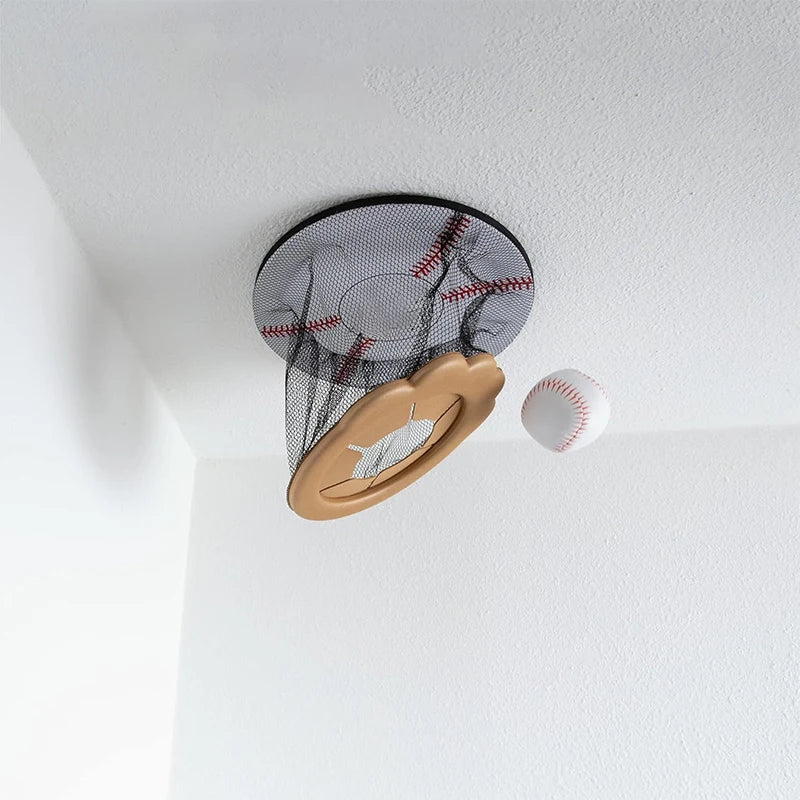 Ceiling Baseball Toy Training Equipment Mini Overhead Sports Goal Portable Indoor Mini Baseball Hoops Game Toys For Kids Adults
