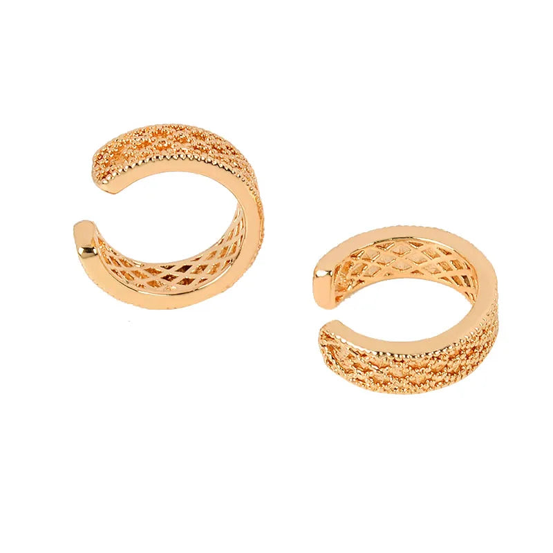 Stackable Earrings Without Ear Hole Star Wrap Clip On Earrings Earcuff for Women Ear Screen Climb Cuffs Fake Piercing One pair