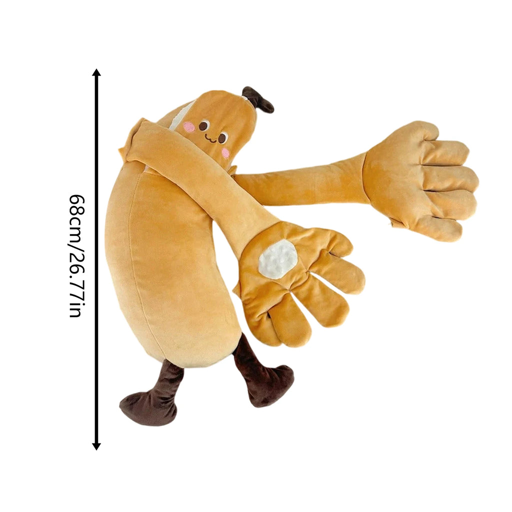 Creatively Banana Shaped Gently Cozy Pillow Soft Comfortable Hugging Pillow Practical Improve Sleep Quality Adorable Pillow