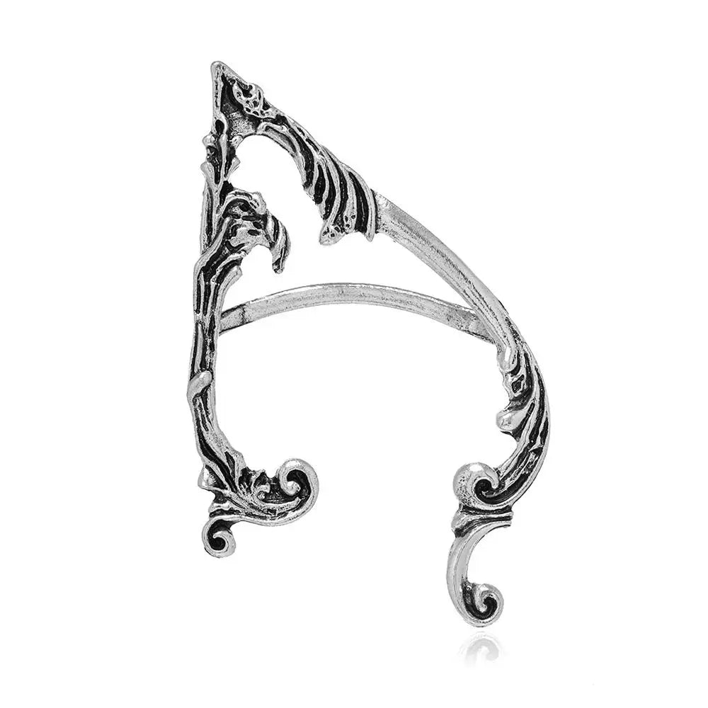 Ear Hook Clip Earrings Solid Color Fashion Design Gothic Elves Ear Cuff Women Earrings Korean Ear Bone Clip Pierced Earrings