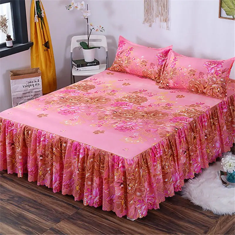Bed Skirts Four Season Universal Skin-friendly Comfortable Protective Bedding Luxury Anti-slip Bedsheets Fashion Home Decoration