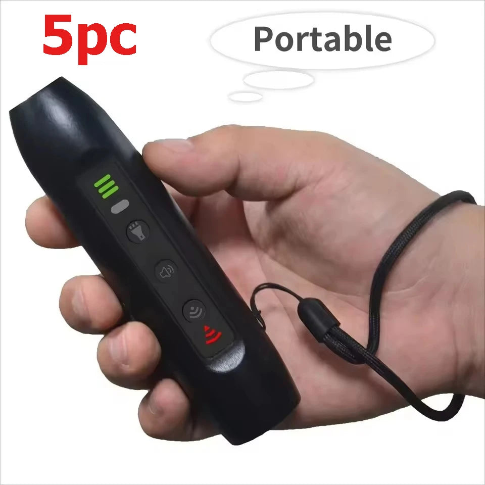 Ultrasonic Pet Dog Repellent, Portable Handheld Anti Bite and Anti Barking Drive Stick with LED Flashlight Pet Repellent