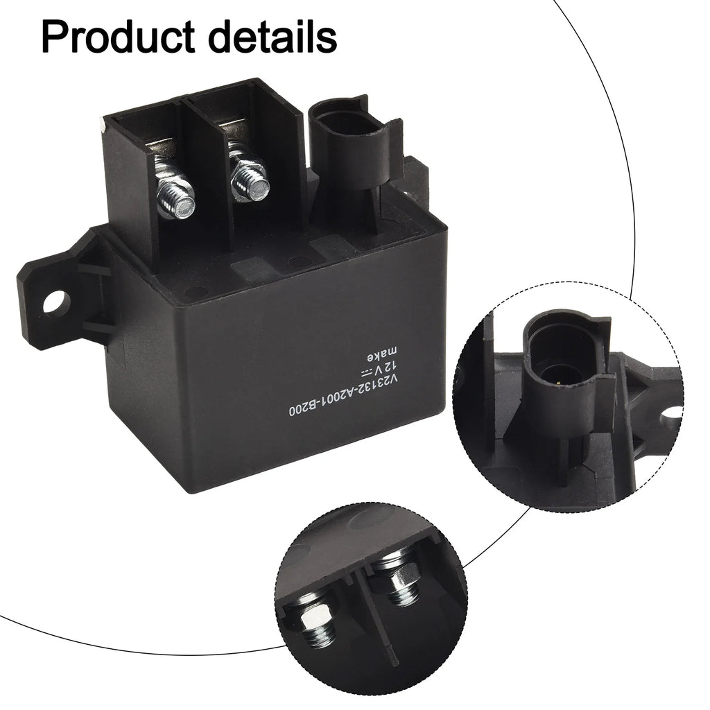 Automotive Circuits 12VDC Power Relay Automotive Relay Reliable Operation Retention Nuts Included For Automotive Systems